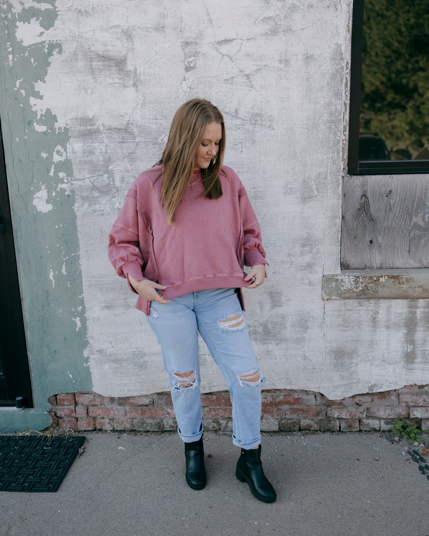 Rose Violet Sweatshirt