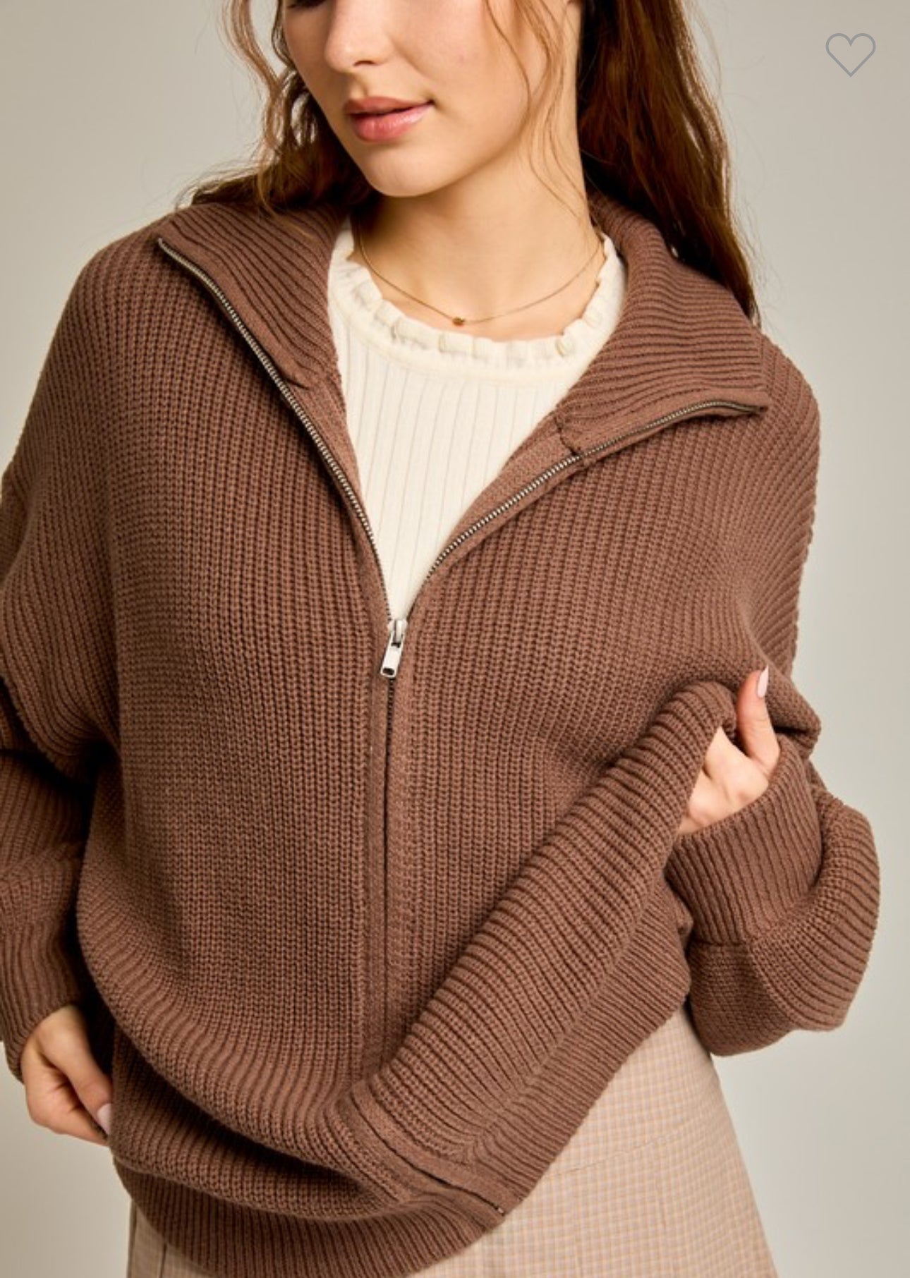 Mocha Oversized Sweater Cardigan